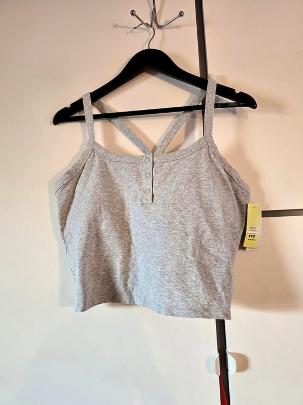 All in Motion Gray Crop Top